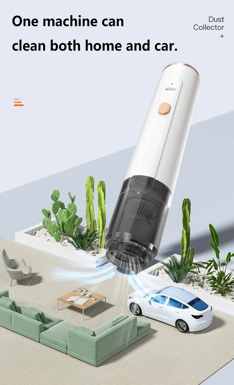Portable Mini Handheld Vacuum Cleaner 3in1 SuctionBlowWater Absorption Strong Suction for Car Coffee Powder Desktop Cleaning detail