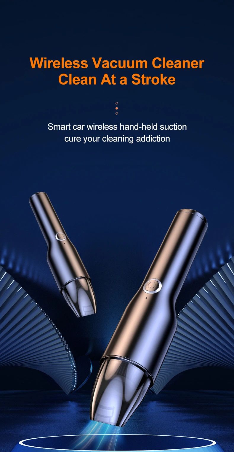 New Design Car Vacuum Cleaner 10000PA Strong Suction Wireless Portable Vacuum Cleaner For Car Home Desktop Keyboard Cleaning detail