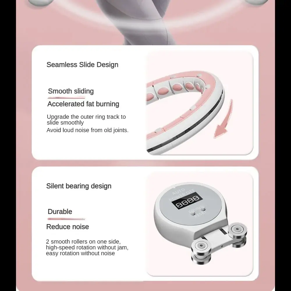 Intelligent Hoola Hoop Equipment Fitness Slim Tummy Concealment Exercise Equipment Weight Loss Fat Burning Exercise Sport Hoops product view