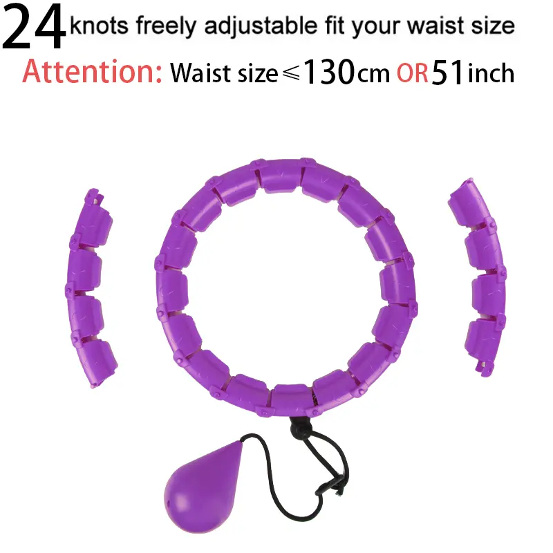 32202428 Adjustable Sport Hoops Thin Waist Exercise Detachable Massage Hoops Fitness Equipment Gym Home Training Weight Loss product view