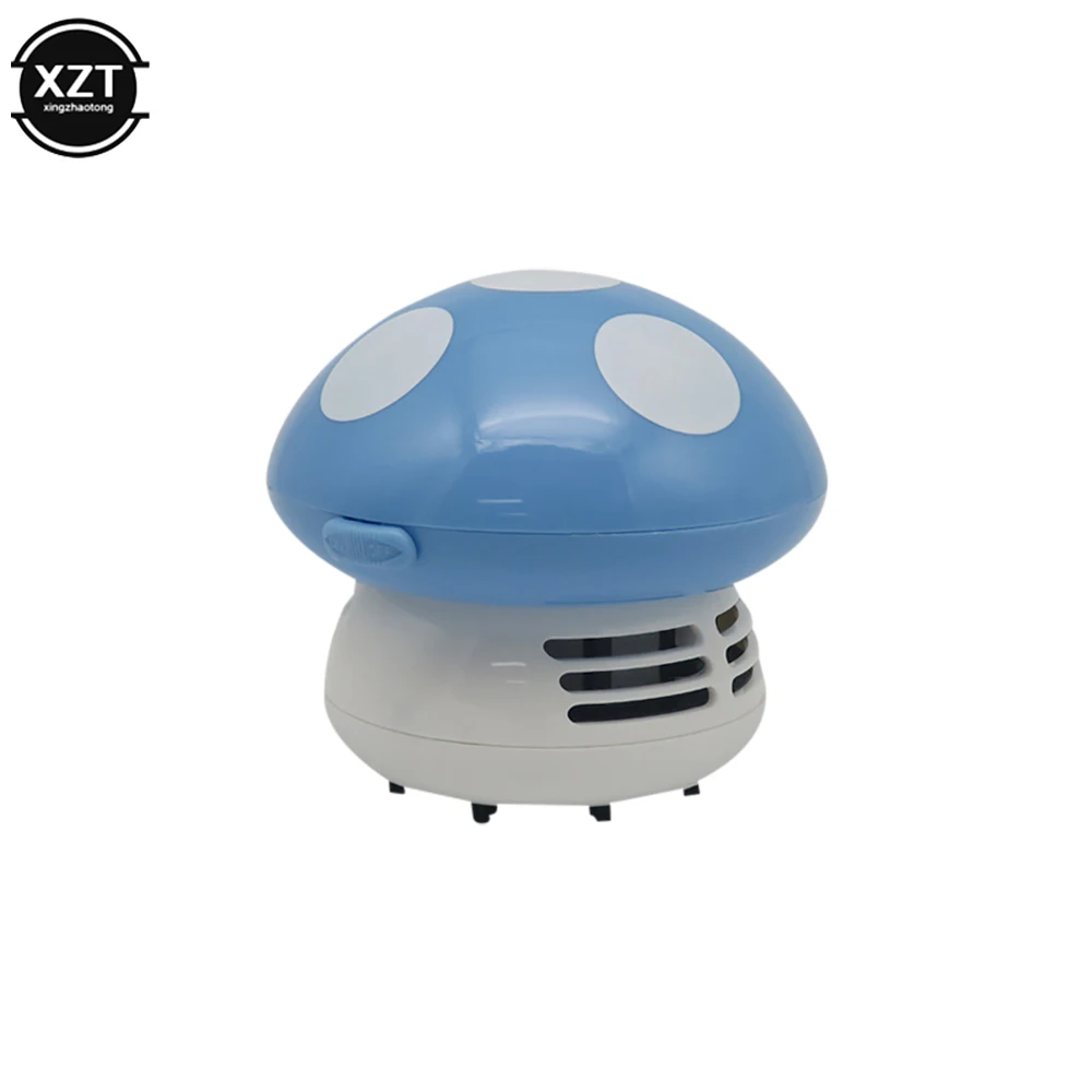 Mini Desktop Vacuum Cleaner 6 Colors Cute Small Mushroom Corner Desk Table Dust Vacuum Cleaner For Car Home Computer New Sweeper detail