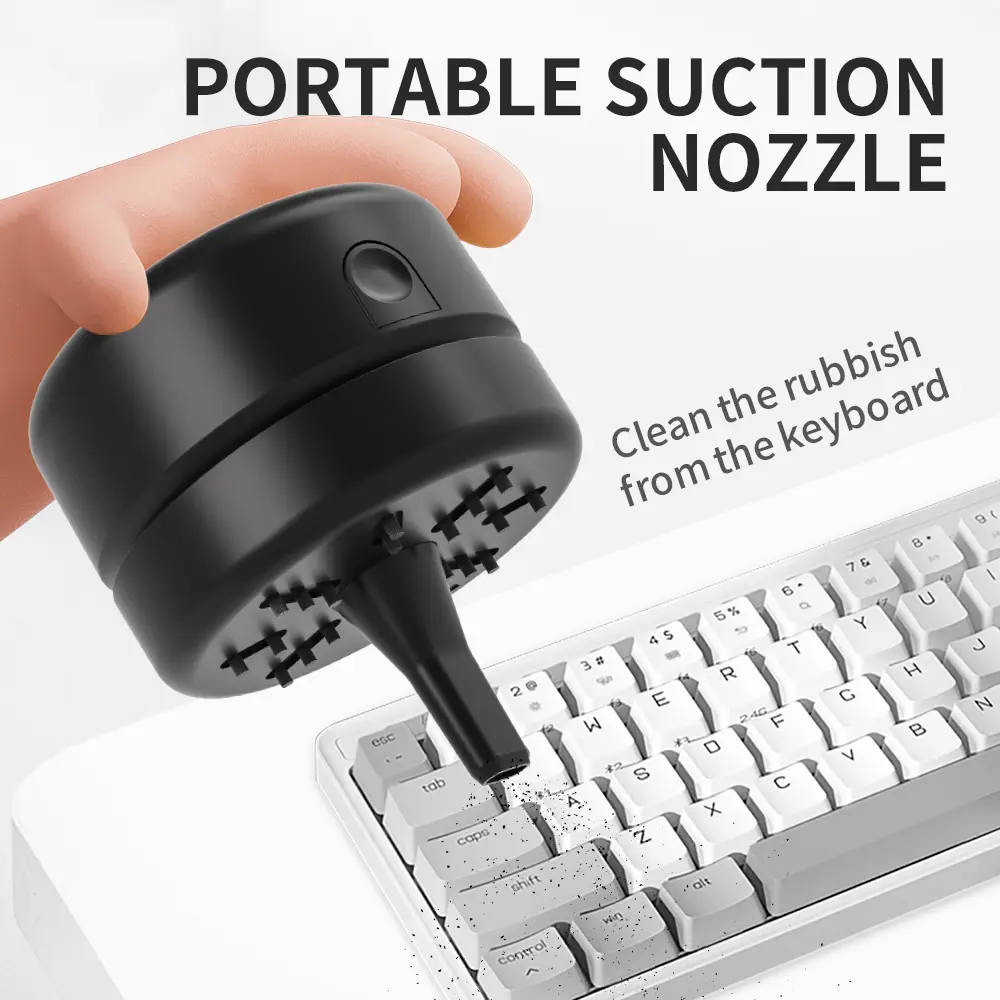 Cordless Mini Desk Vacuum Cleaner Portable Keyboard Cleaner Desktop Dust Sweeper for Home Office Table Crumbs product view