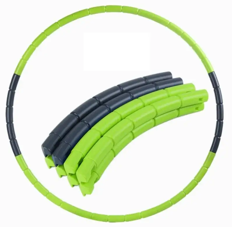 Adjustable Detachable Fitness Hula Ring Circle Weighted Exercise Hoops for Adult and Kids product view