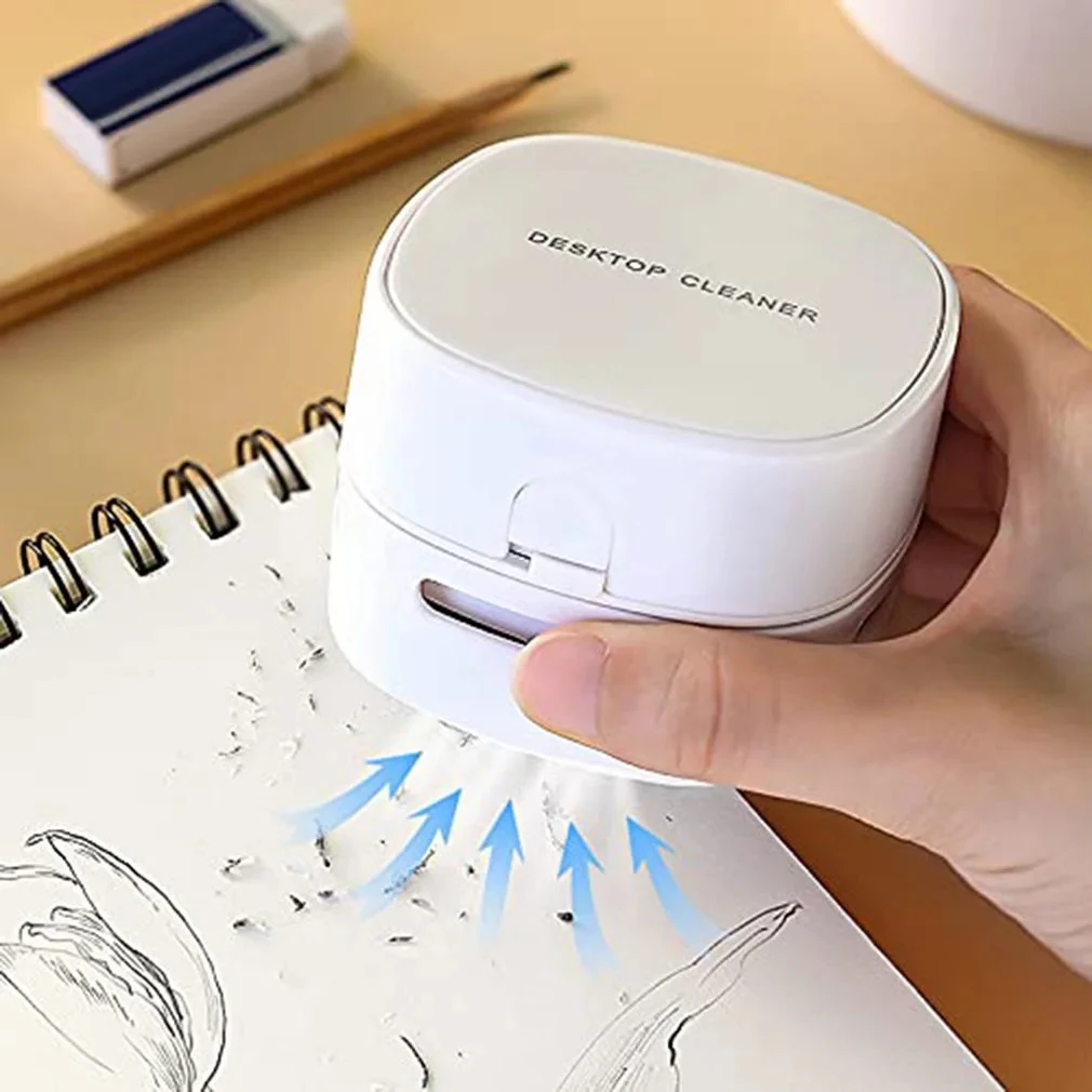 Handheld Mini Desktop Vacuum Desktop Cleaner Cleaning Energy Saving 360 Degree Rotation For Keyboard Home Office School detail