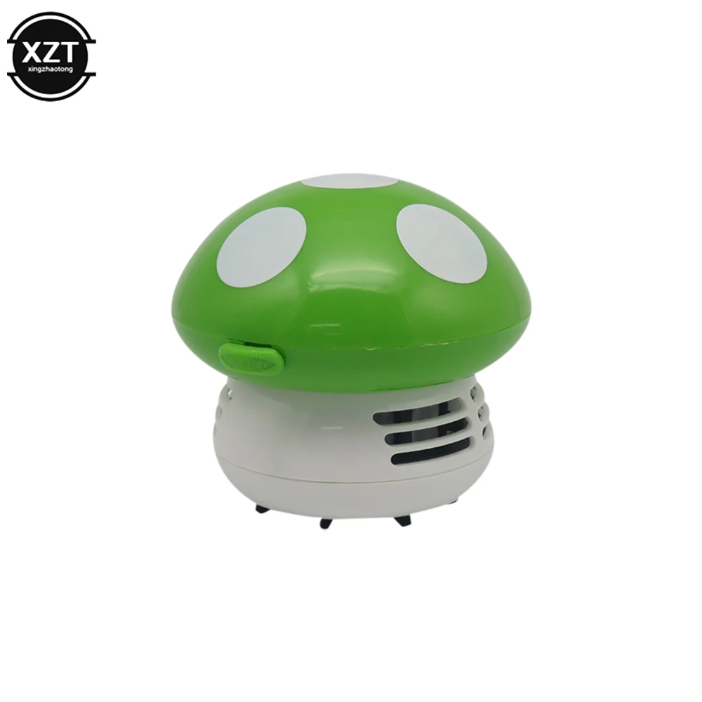 Mini Desktop Vacuum Cleaner 6 Colors Cute Small Mushroom Corner Desk Table Dust Vacuum Cleaner For Car Home Computer New Sweeper detail