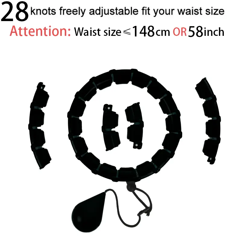 32202428 Adjustable Sport Hoops Thin Waist Exercise Detachable Massage Hoops Fitness Equipment Gym Home Training Weight Loss product view