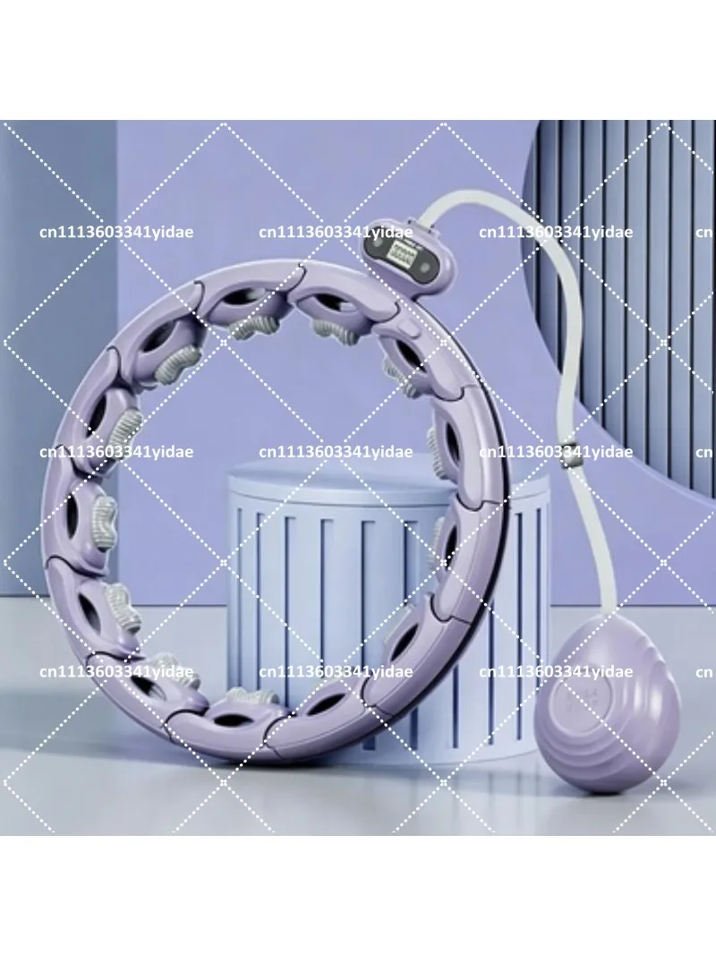Smart Weighted Hula Hoop with Counter Massage AutoLock NonDrop Fitness Hoop for Core Workout at Home detail