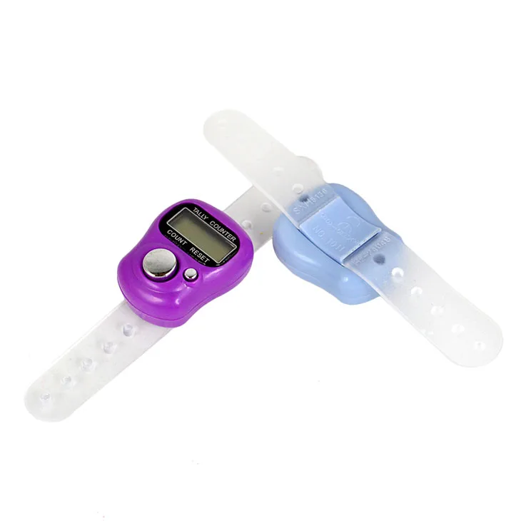 1Pcs Mini Digital Hand Ring Tally Counter LCD Screen Display Electronic Finger Counter W2F detail