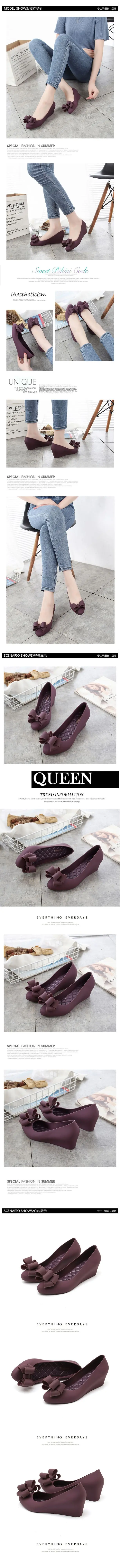 New Womens Fishmouth Matte Jelly Sandals PVC Material Waterproof Fashion Beach Shoes 5cm Heightening Slope Heel detail