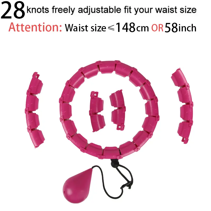 32202428 Adjustable Sport Hoops Thin Waist Exercise Detachable Massage Hoops Fitness Equipment Gym Home Training Weight Loss product view