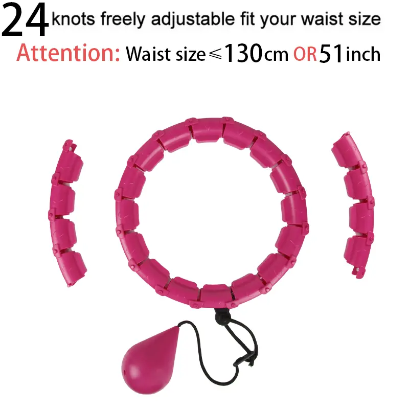 32202428 Adjustable Sport Hoops Thin Waist Exercise Detachable Massage Hoops Fitness Equipment Gym Home Training Weight Loss product view