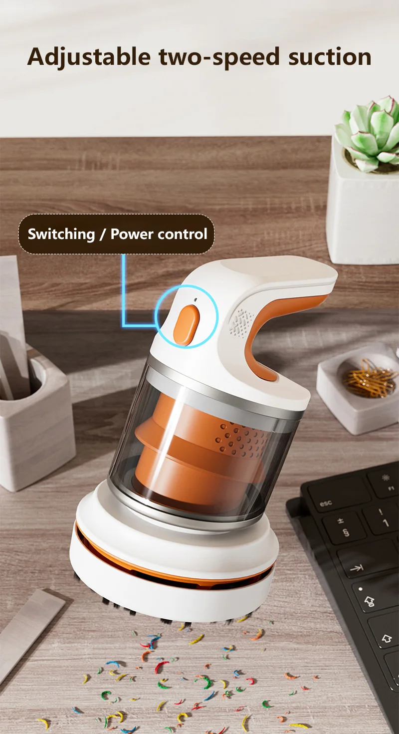 Mini Desktop Multifunctional Vacuum Cleaner Usb Charging Office Study Home Portable Cleaner detail