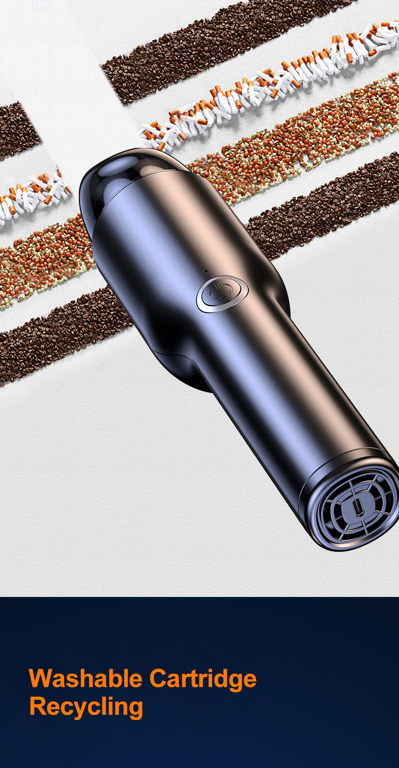 New Design Car Vacuum Cleaner 10000PA Strong Suction Wireless Portable Vacuum Cleaner For Car Home Desktop Keyboard Cleaning detail