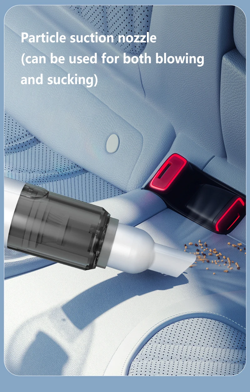 Mini Handheld Vacuum Cleaner 3in1 SuctionBlowWater Absorption Strong Suction Portable for Car Coffee Powder Desktop Cleaning detail