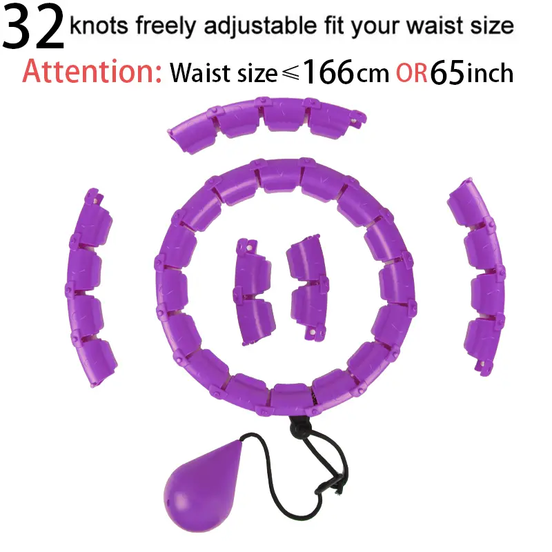 32202428 Adjustable Sport Hoops Thin Waist Exercise Detachable Massage Hoops Fitness Equipment Gym Home Training Weight Loss product view