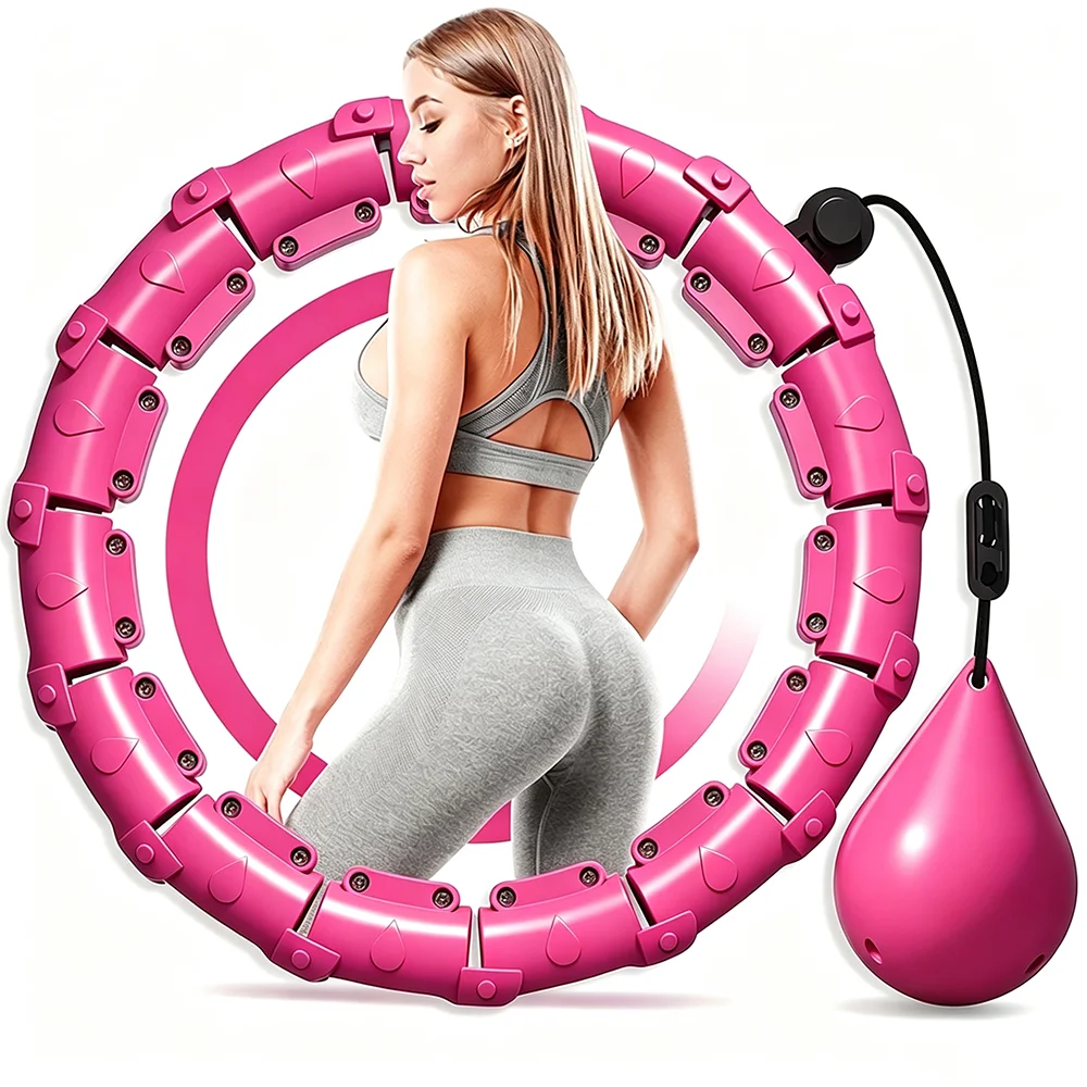 24 Adjustable Sport Hoops Thin Waist Exercise Detachable Massage Hoops Fitness Equipment Gym Home Training Weight Loss detail