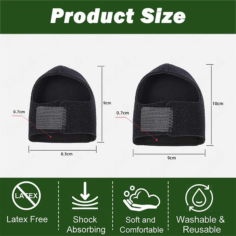 Plantar Fasciitis Silicone Heel Protector for Spurs Shock Absorption Shoes Pads U Cup Halfyard Socks Sleeve Pain Relief Insoles detail