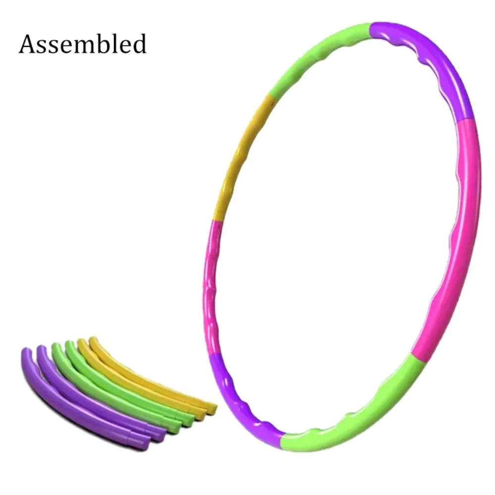 Hula Hoop Sport Removable Colorful Kids Hula Hoop Equipment Portable Plastic Fitness Sports Equipment Best Gift for Kids detail