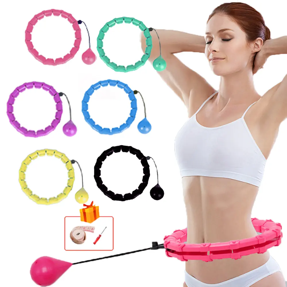 32202428 Adjustable Sport Hoops Thin Waist Exercise Detachable Massage Hoops Fitness Equipment Gym Home Training Weight Loss product view