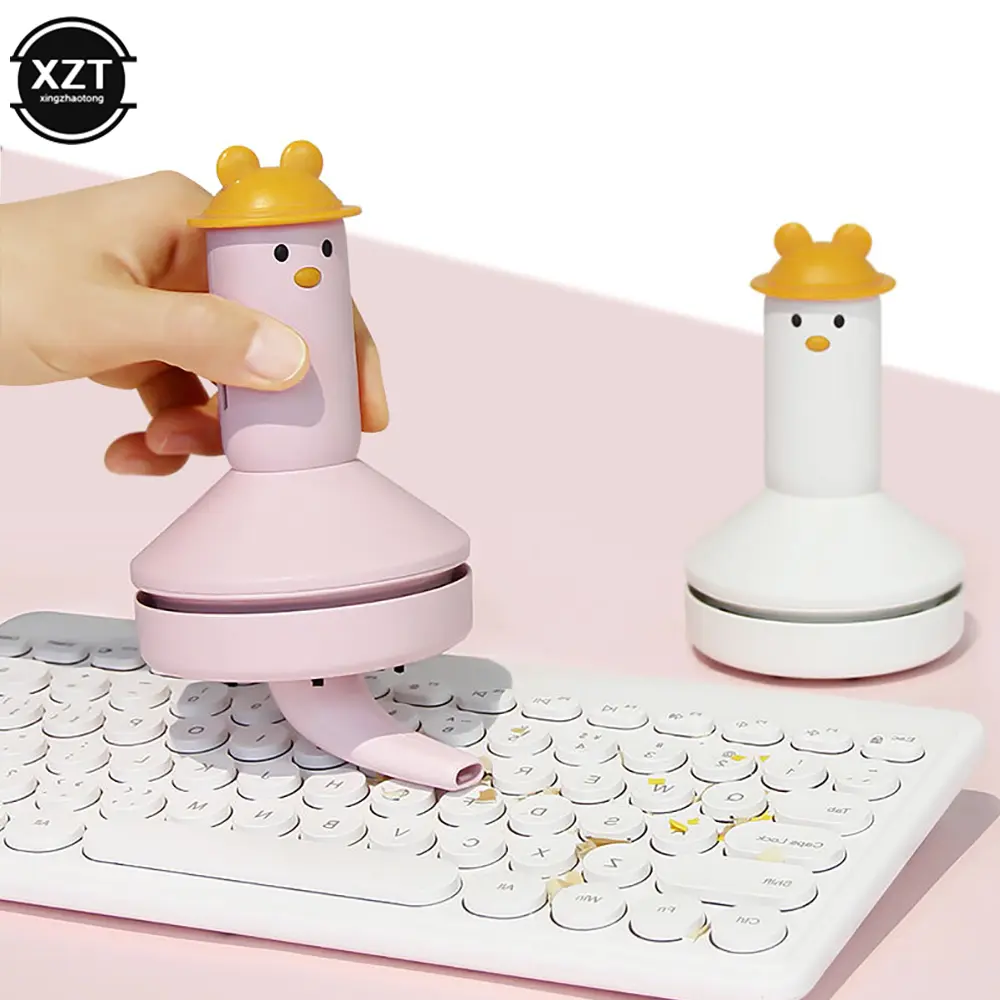 Handheld Desktop Vacuum Cleaner Portable USB Wireless Vacuum Cleaner Cartoon Desktop Keyboard Cleaning Tools product view