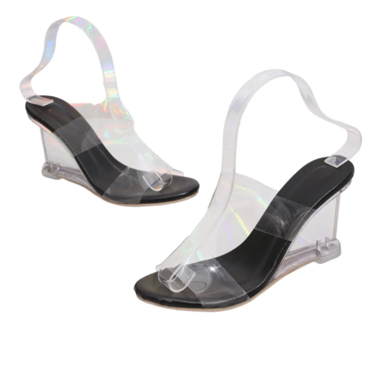 Summer New Round Head Slope Heel Comfortable Casual Slippers FashionableSexy Large Size Banquet Hot Selling Slippers for Women detail