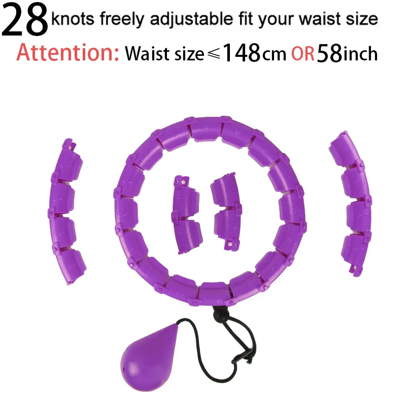 32202428 Adjustable Sport Hoops Thin Waist Exercise Detachable Massage Hoops Fitness Equipment Gym Home Training Weight Loss product view