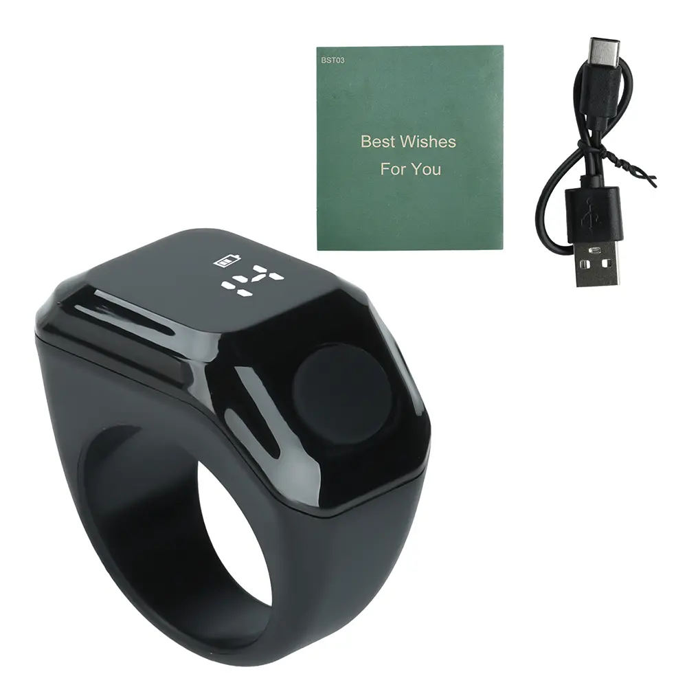 Smart APP Tally Counters Portable Digital Ring Counter Bluetooth Counting Muslims Zikr Ring Prayer Time Vibration Reminder product view