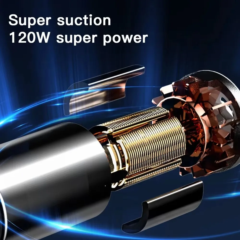 New Design Car Vacuum Cleaner 10000PA Strong Suction Wireless Portable Vacuum Cleaner For Car Home Desktop Keyboard Cleaning detail