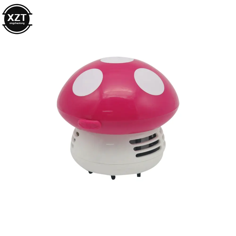 Mini Desktop Vacuum Cleaner 6 Colors Cute Small Mushroom Corner Desk Table Dust Vacuum Cleaner For Car Home Computer New Sweeper product view