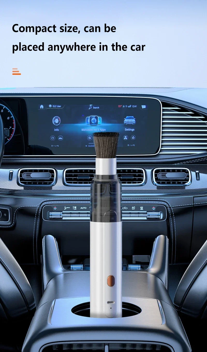 Portable Mini Handheld Vacuum Cleaner 3in1 SuctionBlowWater Absorption Strong Suction for Car Coffee Powder Desktop Cleaning detail