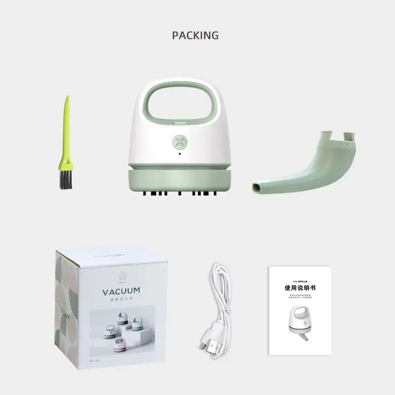 Wireless Handheld Vacuum Cleaner Portable Mini USB Charging Small Desktop Vacuum for Home Car Cleaning product view