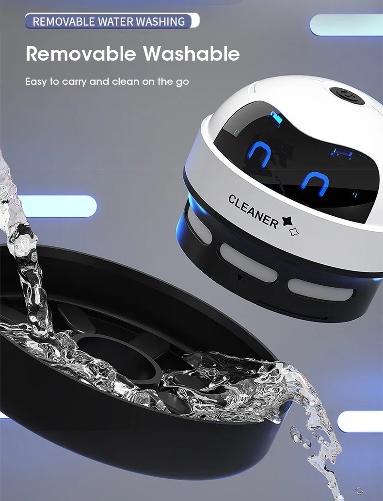 Mini Vacuum Cleaner Portable Desk Table Dust Vacuum USB Handheld Table Sweeper Hair Pencil Crumbs Cleaning Tool Vacuum Cleaner detail