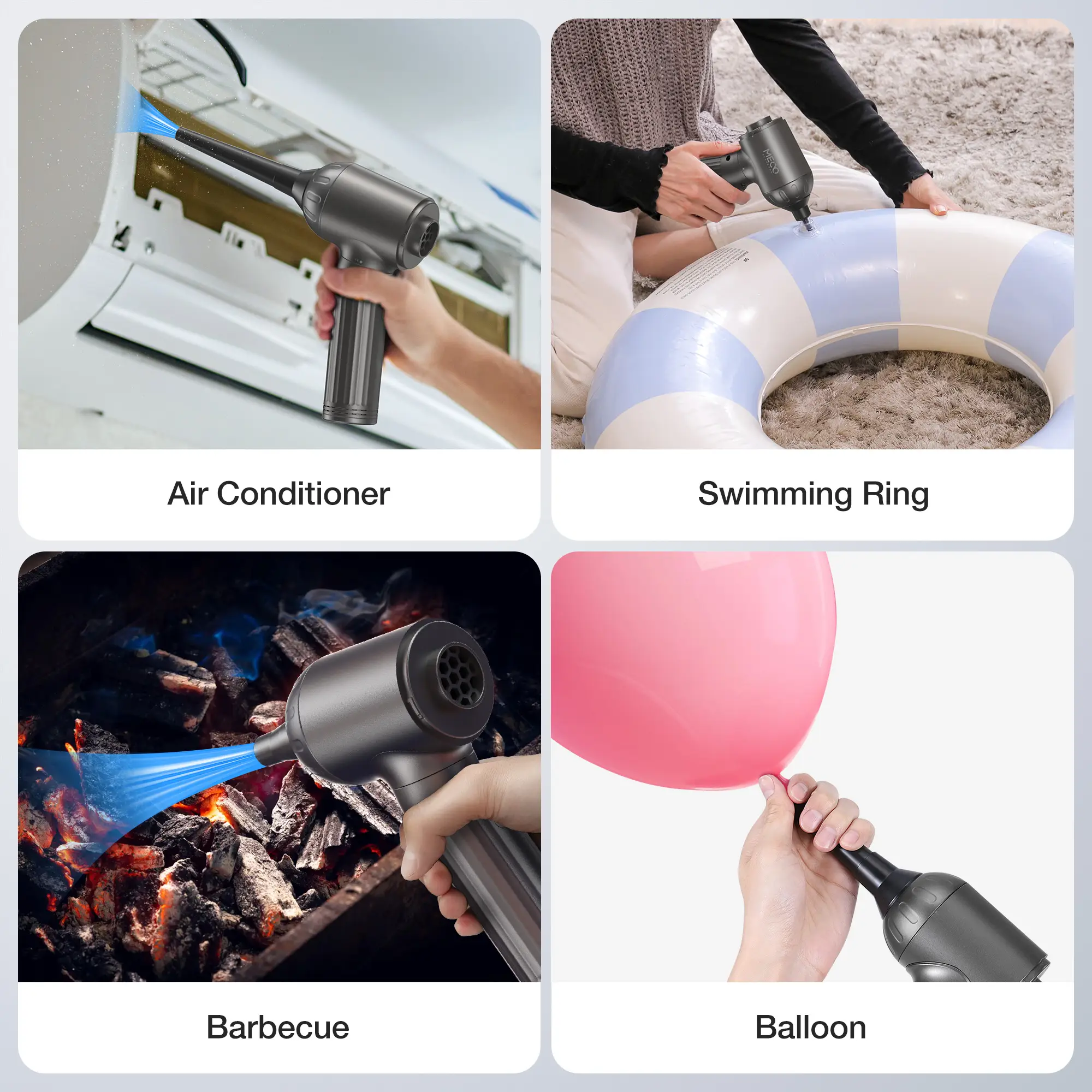 MEVC2 4 in 1 Electric Compressed Air Duster Vacuum Cleaner Function Powerful 3Gear Keyboard Cleaner for Computer Car Home product view