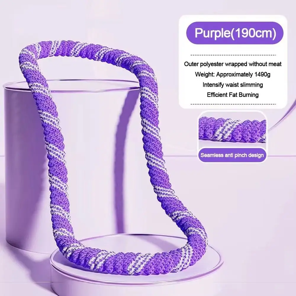 Portable Fat Burning Sports Hoop Durable Soft Spring Spring Tube Yoga Circle Adjustable Foldable Fitness Circle detail