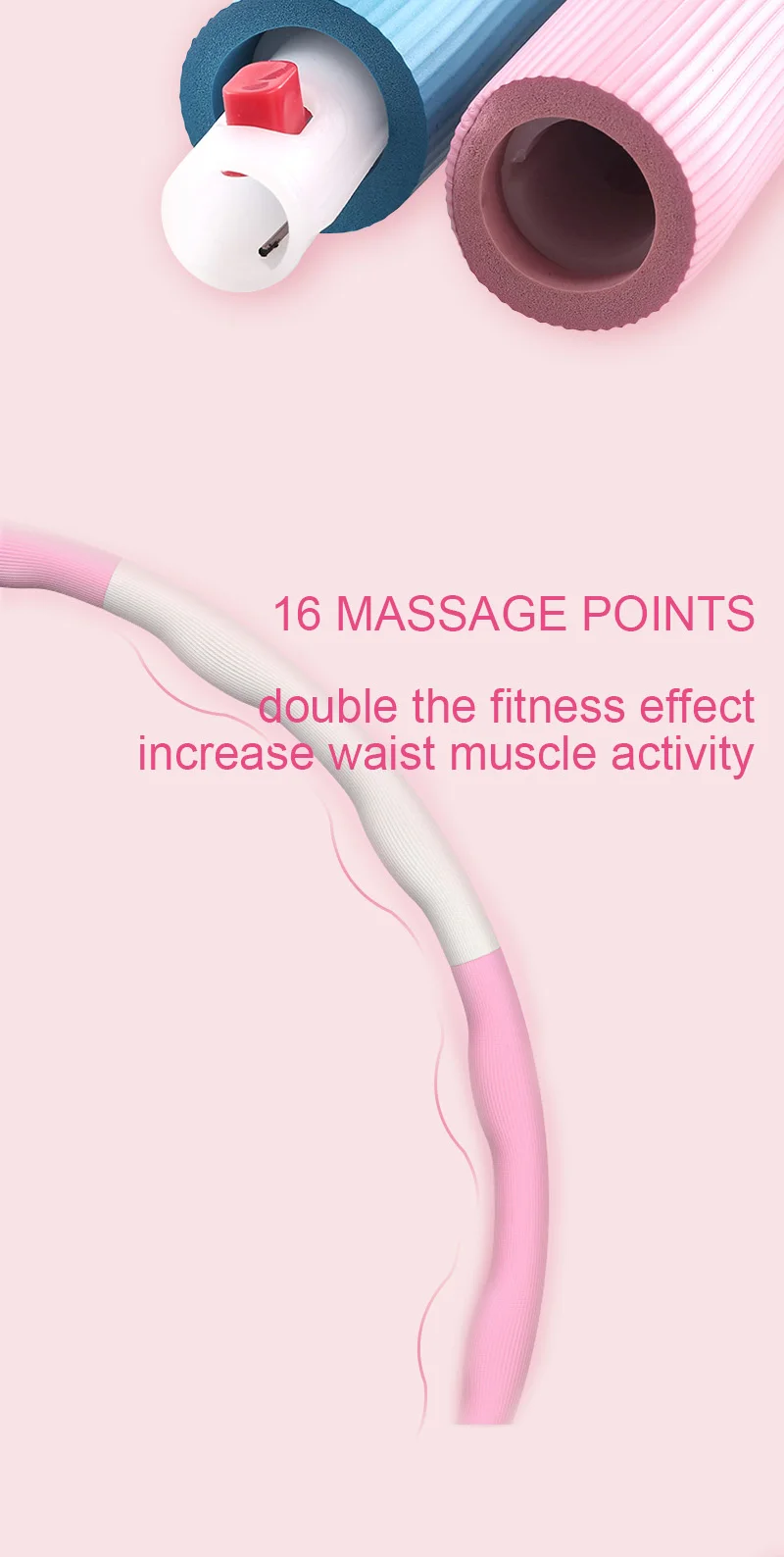 Adjustable Detachable Fitness Hula Ring Circle Weighted Exercise Hoops for Adult and Kids detail