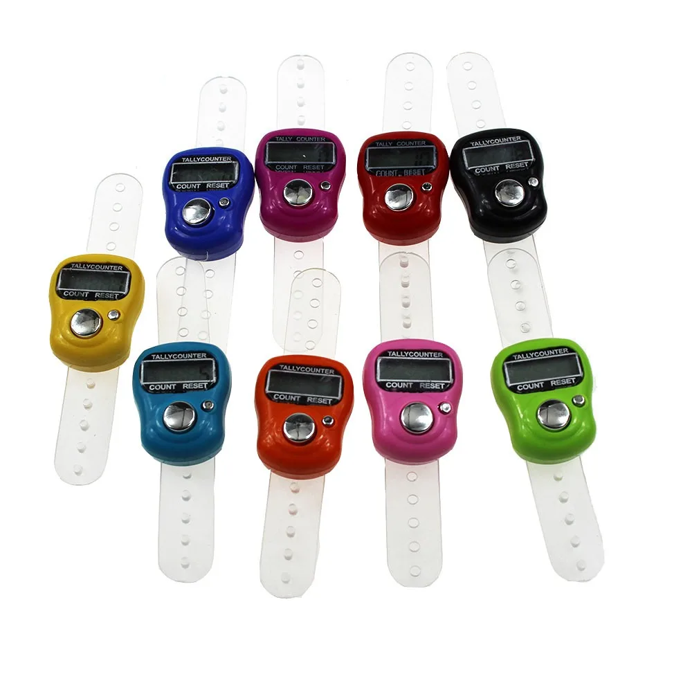100pcs Mini Ring Shape Finger Counter LCD Electronic Digital Tally Counter Free Shipping detail