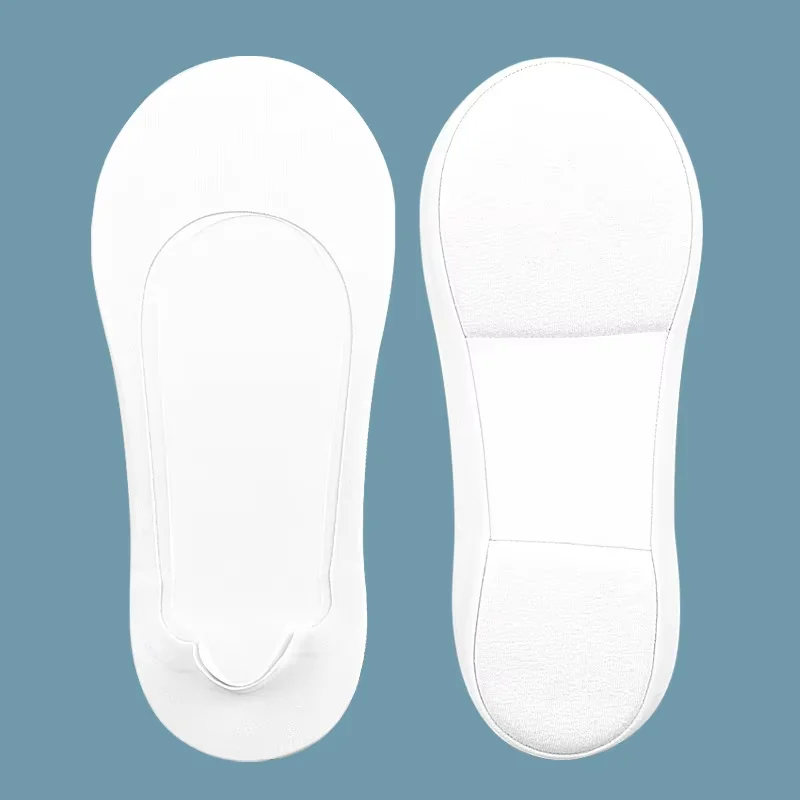 1 Pair Shock Absorbing Heel Sock Low Cut Non Slip Soft Sponge Boat Socks Invisible Anti Slip Breathable Indoor Socks product view