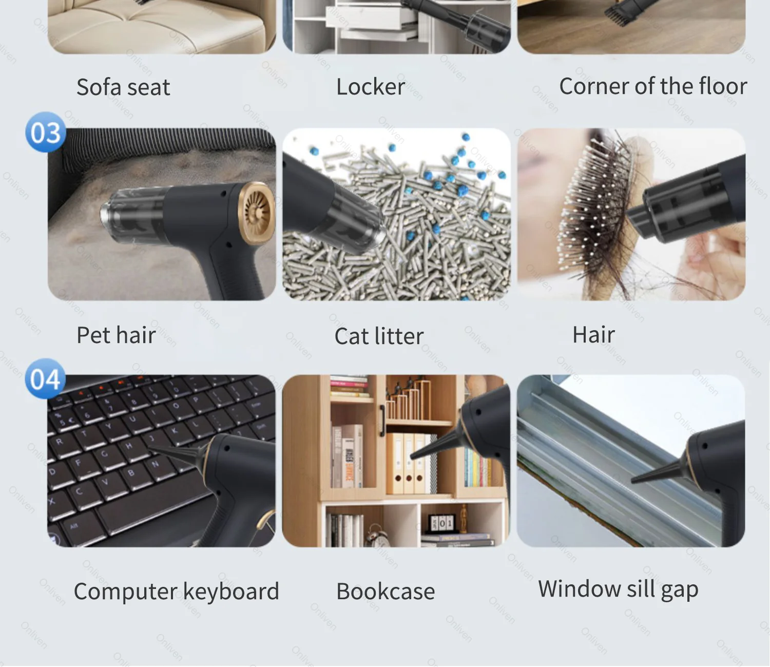New Mini Vacuum Cleaner 780000PA Powerful Cordless Vacuum Cleaner Mini Blower Handheld Portable Car Vacumm Cleaner detail