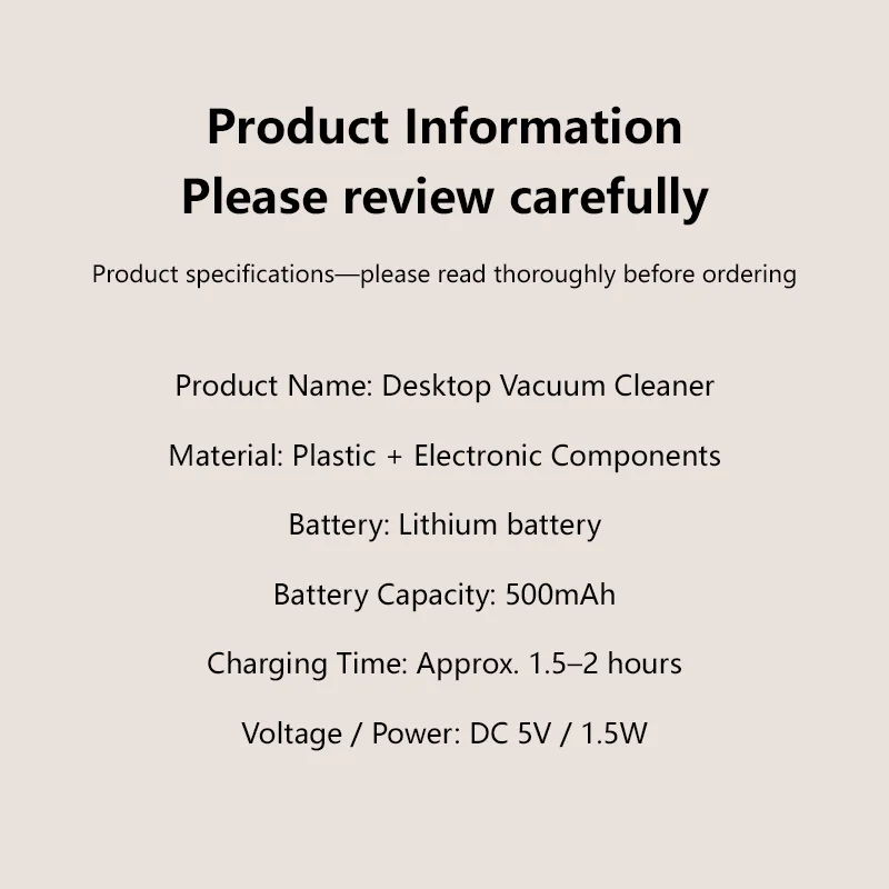 Mini Desktop Multifunctional Vacuum Cleaner Usb Charging Office Study Home Portable Cleaner detail