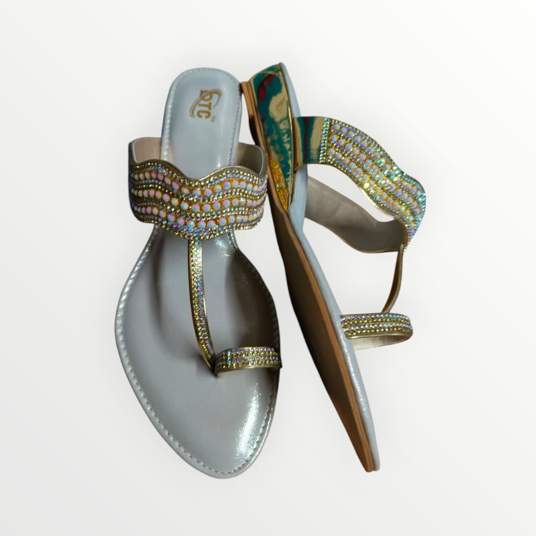 Womens peach Work Toe Ring Sandals product view