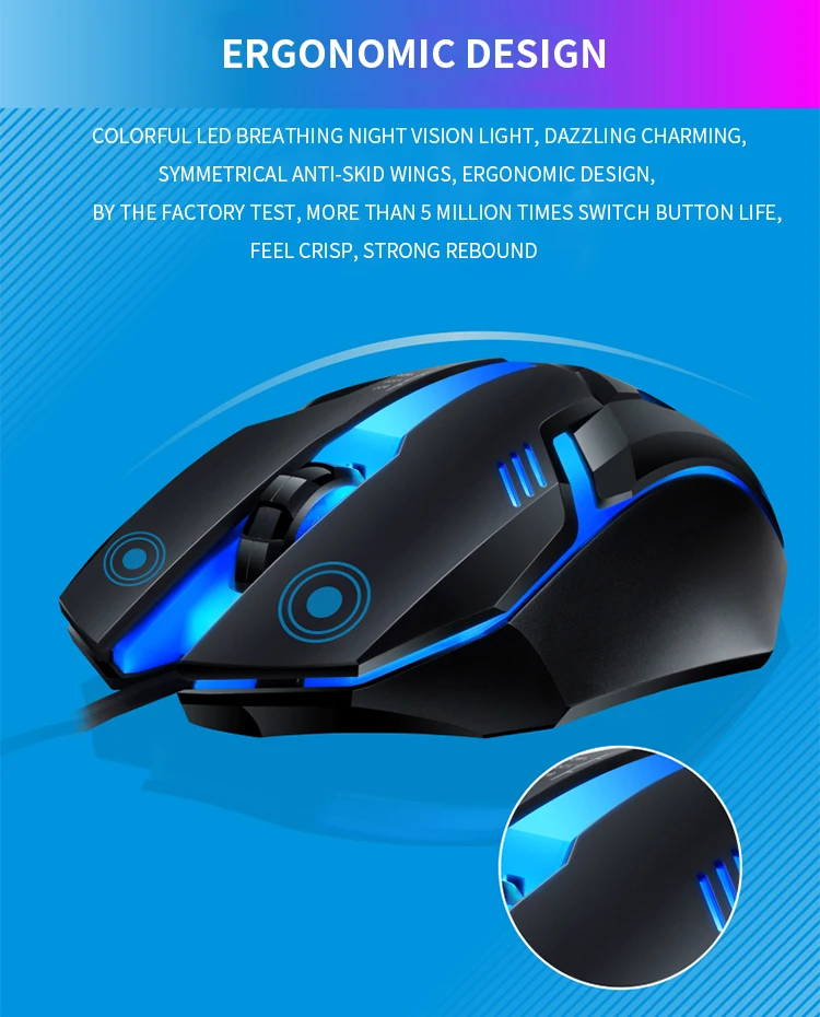 RGB Gaming Keyboard Gamer Keyboard And Mouse Kit Wired Mechanical Keyboard Gaming Keyboard And Mouse Combo For PC Gamers detail