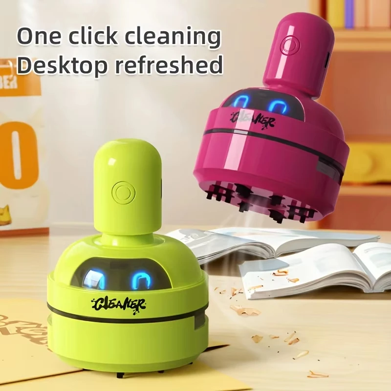 Mini Desktop Vacuum Cleaner Portable Usb Rechargeable 3speed Handheld Computer Dust Collector For Home Office Keyboards Cleaning detail