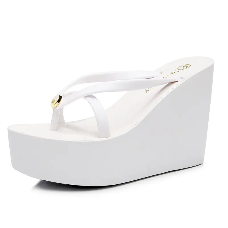 Sexy Slippers for Women in Summer High Slope Heel Shoes 11cm Thick Bottom Nonslip Womens Sandals Beach Slippers Wedge Sandals product view