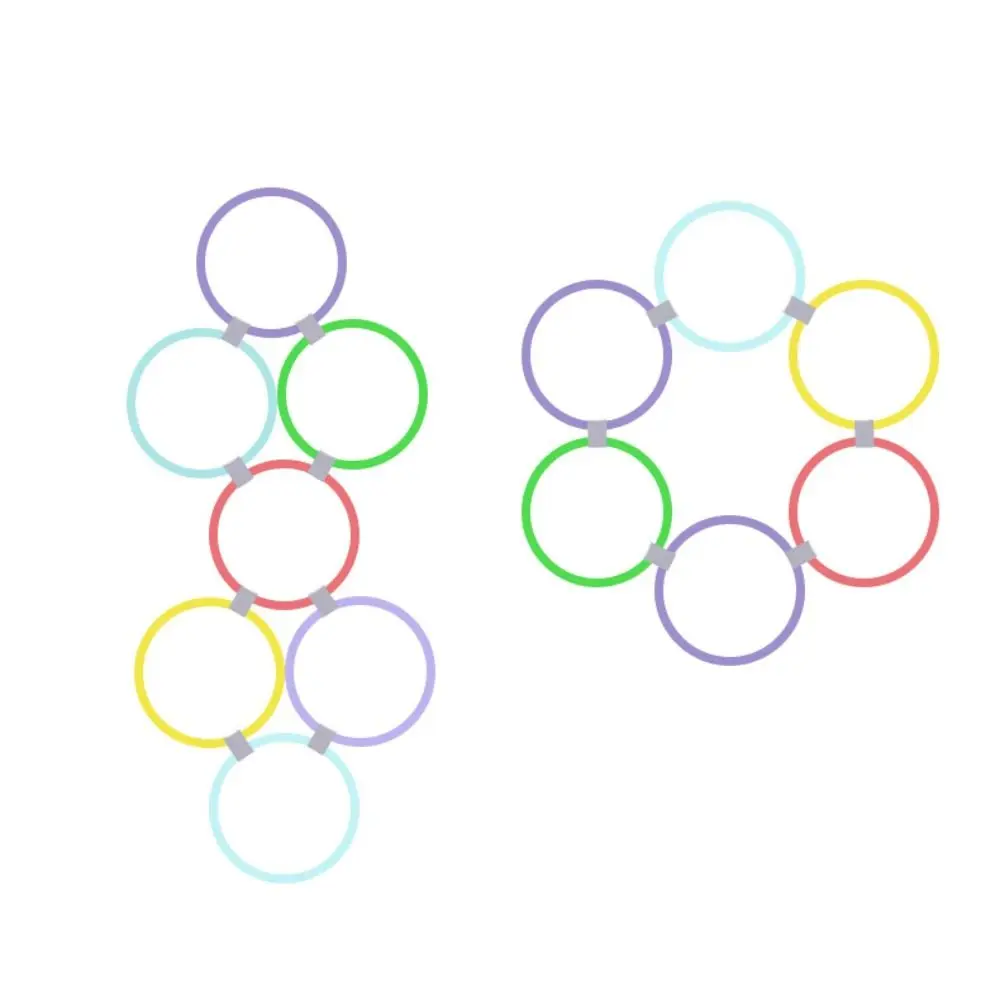 Plastic Outdoor Sport Toys Parent Child Interactive Earlyeducation Teaching Aids Physical Training Toys Lattice Jump Ring Set detail