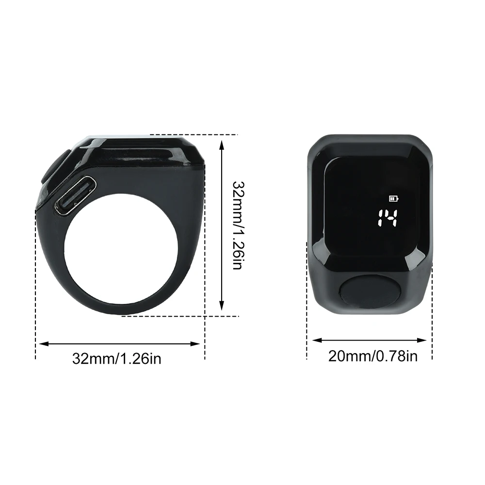 Smart APP Tally Counters Portable Digital Ring Counter Bluetooth Counting Muslims Zikr Ring Prayer Time Vibration Reminder product view