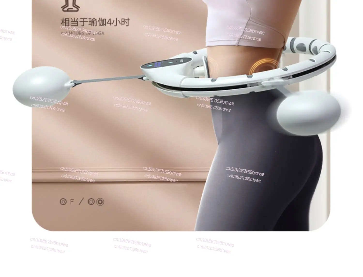 Weighted Smart Hula Hoop Foldable Massage Fitness Hoop for Home Use Waist Shaping FatLoss Lazy Workout Equipment detail