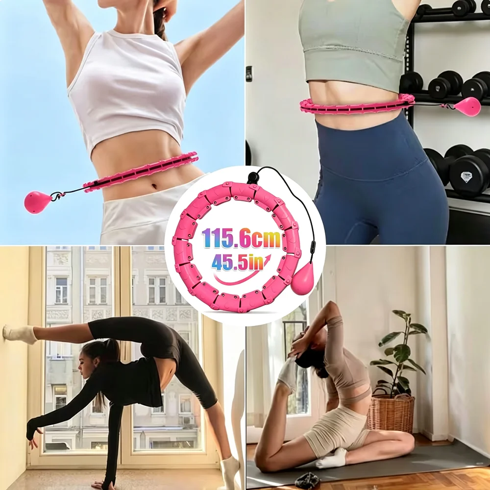 24 Adjustable Sport Hoops Thin Waist Exercise Detachable Massage Hoops Fitness Equipment Gym Home Training Weight Loss product view