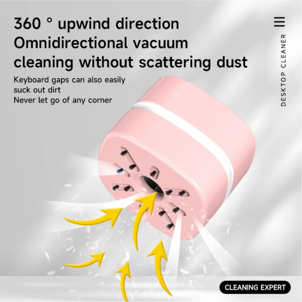 Desktop Vacuum Cleaner Wireless Handheld Mini Cleaner Keyboard Eraser Ash Electric Vacuum Cleaner Cross Border product view