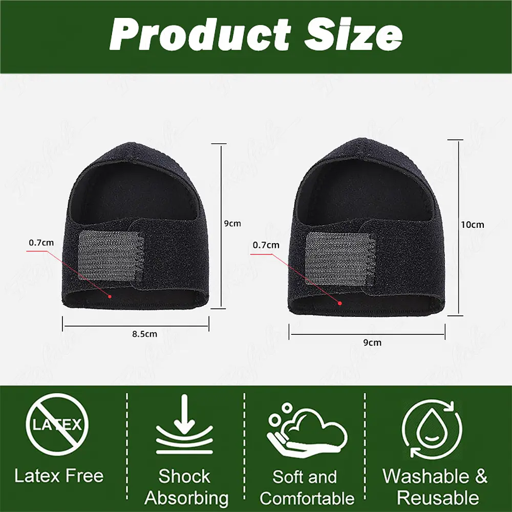Plantar Fasciitis Silicone Heel Protector for Spurs Shock Absorption Shoes Pads U Cup Halfyard Socks Sleeve Pain Relief Insoles product view