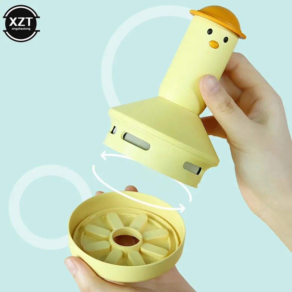 Handheld Desktop Vacuum Cleaner Portable USB Wireless Vacuum Cleaner Cartoon Desktop Keyboard Cleaning Tools product view